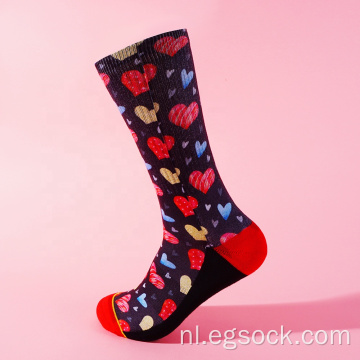 De milieuvriendelijke bedrukte one size fits sokken van Lover